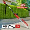 Pole Hedge Trimmer Cordless Electric Extendable Long Reach Telescopic Handle Garden Tool Fast Charger 20V