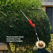 Pole Hedge Trimmer Cordless Electric Extendable Long Reach Rechargeable Garden Tool Telescopic Handle 20V