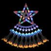 Solar LED String Light Fairy Waterfall Christmas Tree Decoration Ornament Star Topper Hanging Strip Indoor Outdoor 350 LEDs 9 Strands 8 Lighting Modes