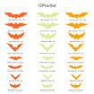 37pcs 30cm Halloween Decoration 3D witch PVC Bat Halloween Party DIY Decor Bar Room Halloween Party Scary Decos Props Wall Sticker