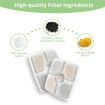 4 Pack Replacement Filters and 2 Replacement Pre-Filter Sponges for Automatic Pet Water Fountain, Cat Water Fountain