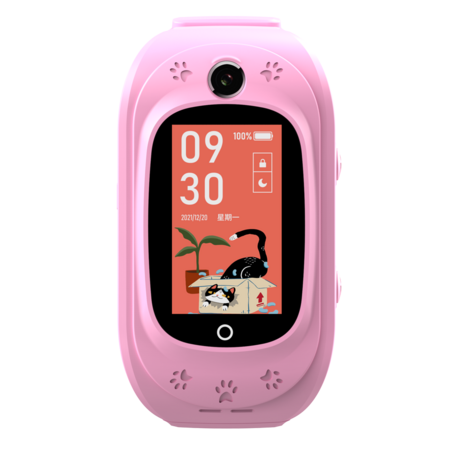 4g Kids Watch WIFI Gps Lbs Smart Watch Tracker Camera Video Call Sos Ip67 Waterproof Smartwatch Color Pink