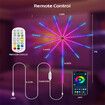 30LED/m Dream Color Firework Lights with Remote Control Bluetooth APP High Music 12strips USB powered