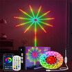 30LED/m Dream Color Firework Lights with Remote Control Bluetooth APP High Music 12strips USB powered