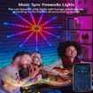 30LED/m Dream Color Firework Lights with Remote Control Bluetooth APP High Music 12strips USB powered