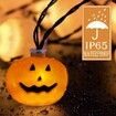 20 LED Pumpkin String Lights with 8 Modes 4.5M, Holiday for Party Decorations