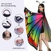 Butterfly Shawl Fairy Ladies Cape Nymph Pixie Halloween Costume Accessory