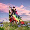 Butterfly Shawl Fairy Ladies Cape Nymph Pixie Halloween Costume Accessory