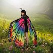 Butterfly Shawl Fairy Ladies Cape Nymph Pixie Halloween Costume Accessory