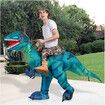 Inflatable Costume for Adults, Halloween Costumes Blue Dinosaur Rider, Blow Up Costume Unisex Godzilla Toy