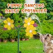 Funny Garden Crazy Flower Sprinkler Dancing Sun Flower Yard Sprinklers For Water Play