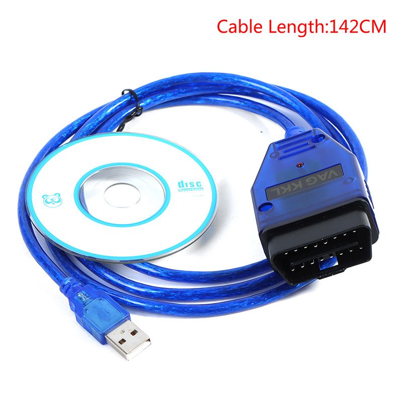 OBD2 KKL 409.1 VAG-COM USB Cable Auto Scanner Tool Suitable for Audi, Skoda, VW and Seat