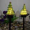 2pcs Solar Christmas Tree Garden Stake Light LED Landscape Lamp Outdoor Garden Decoration