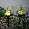 2pcs Solar Christmas Tree Garden Stake Light LED Landscape Lamp Outdoor Garden Decoration