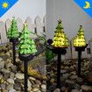 2pcs Solar Christmas Tree Garden Stake Light LED Landscape Lamp Outdoor Garden Decoration