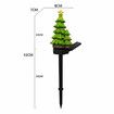 2pcs Solar Christmas Tree Garden Stake Light LED Landscape Lamp Outdoor Garden Decoration