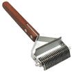 Dog Knotting Comb with Wooden Handle Dual-purpose Stainless Steel Comb Pet Fading Comb Pet Cleaning