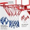 Basketball Net Outdoor,Upgrade Thick Professional Basketball Net Replacement Heavy Duty,All Weather Anti Whip Color Never Fade - 12 Loops (Red White Blue)