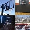 Basketball Net Replacement Heavy Duty Net in All Weather for Indoor and Outdoor - 12 Loops Rim (White)