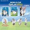 2022 Katar World Cup Mascot Football Team Key Ring Chain (Size: 7.6 x 7.8 cm)