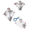 2022 Katar World Cup Mascot Football Team Key Ring Chain (Size: 7.6 x 7.8 cm)