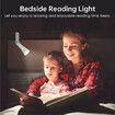 2022 new multifunctional desk reading lamp 360 rotating magnetic desk lamp rechargeable clip light flashlight