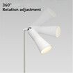 2022 new multifunctional desk reading lamp 360 rotating magnetic desk lamp rechargeable clip light flashlight