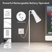 2022 new multifunctional desk reading lamp 360 rotating magnetic desk lamp rechargeable clip light flashlight