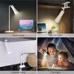 2022 new multifunctional desk reading lamp 360 rotating magnetic desk lamp rechargeable clip light flashlight
