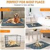 115X72cm Self Warming Pet Mat Thermal Dog Crate Pad for Indoor Outdoor Pets Washable Anti-Slip Kennel Mat for XL Dogs   Grey