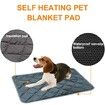 58X88cm Self Warming Pet Mat Thermal Dog Crate Pad for Indoor Outdoor Pets Washable Anti-Slip Kennel Mat for Large Dogs  Grey