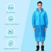 Raincoats for Adults Reusable, Portable EVA Rain Coats (2Pack)