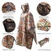 Multifunctional Raincoat with Hood Portable Hiking Cycling Poncho Outdoor Camping Tent Mat