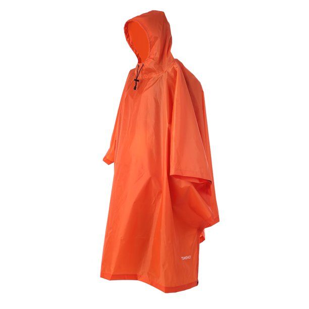 Multifunctional Raincoat with Hood Portable Hiking Cycling Poncho Outdoor Camping Tent Mat