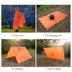 Multifunctional Raincoat with Hood Portable Hiking Cycling Poncho Outdoor Camping Tent Mat