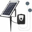 Solar Powered Water Air Pump Fish Tank Oxygenator Outdoor Pool Pond  Oxygen Pump Aerator with Aquarium Oxygen Pipe and Air Bubble Stone