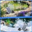 Solar Powered Water Air Pump Fish Tank Oxygenator Outdoor Pool Pond  Oxygen Pump Aerator with Aquarium Oxygen Pipe and Air Bubble Stone