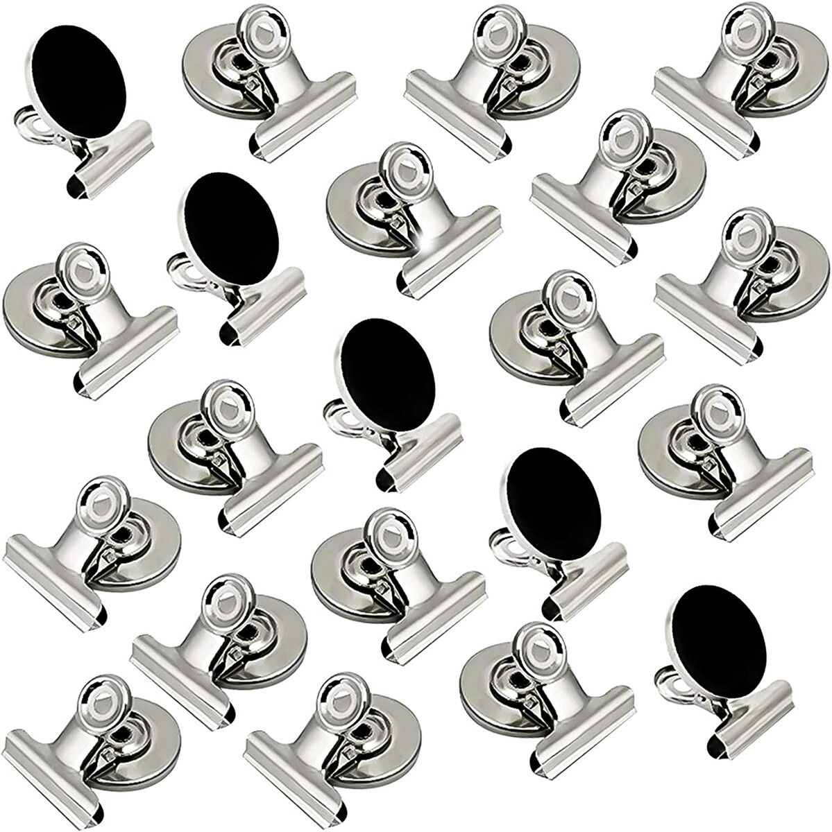 Magnetic Clips 20 Pack Magnets for Fridge Refrigerator Magnets,Fridge Magnets,Strong Whiteboard Locker Magnetic Clips(30mm Wide)