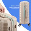 Carry On Suitcase Travel Luggage Hard Set 3 PCS PP Lightweight Rolling Aluminium Trolley Spinner Wheels TSA Lock Double Zipper Champagne