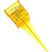 Ten Pack 1.5 inch Rain Gauge, Sprinkler Gauge, Bright Yellow Outdoor Water Measuring Tool 10 Piece