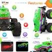 RC Dinosaur Monster Truck, Water Spray Haze Lights Sound Toys for Boys