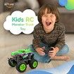 RC Dinosaur Monster Truck, Water Spray Haze Lights Sound Toys for Boys