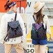 BAOBAO ISEY Geometric Backpacks Luminous Purse and Handbag Holographic Reflective Bags