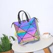 BAOBAO Geometric Purse for Women Magical Changeable Square Purse Large Holographic Luminous Purse Multi-change Crossbody Bag Gifts