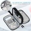 Electronic Organizer,Travel Cable Organizer Bag Pouch Electronic Accessories Carry Case Portable Waterproof Double Layers All-in-One Storage Bag