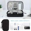 Electronic Organizer,Travel Cable Organizer Bag Pouch Electronic Accessories Carry Case Portable Waterproof Double Layers All-in-One Storage Bag