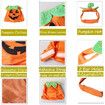 Pet Pumpkin Costume for Cats and Small Dogs Party Halloween Cosplay