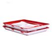 Food Plastic Preservation Tray for Vegetable Fruit Meat Kitchen, Office (2 Pack)