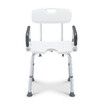 Shower Chair Seat Bath Stool Adjustable Bathroom Furniture Bathtub Seating Bench for Elderly Disabled with Arms 