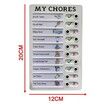 4 Pcs Chore Chart Checklist Board  Do List  Plastic DIY Routine Chart My Chores Kids Checklist with 10 Card Paper Daily Checklist for Home Travel Planning